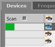 Performing or importing a frequency scan